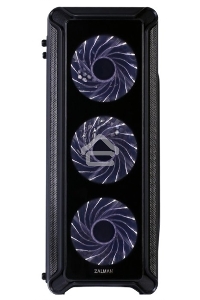 Компьютерный корпус Zalman i3 edge черный без БП ATX 3x120mm 2xUSB2.0 1xUSB3.0 audio bott PSU