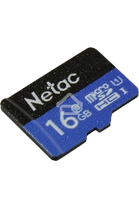 Флеш карта microSDHC 16GB Netac P500 <NT02P500STN-016G-S>  (без SD адаптера) 80MB/s