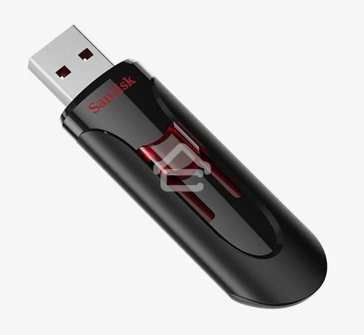 Флешка USB R/W R/W Sandisk 128Gb Cruzer Glide SDCZ600-128G-G35 USB3.0 черный/красный