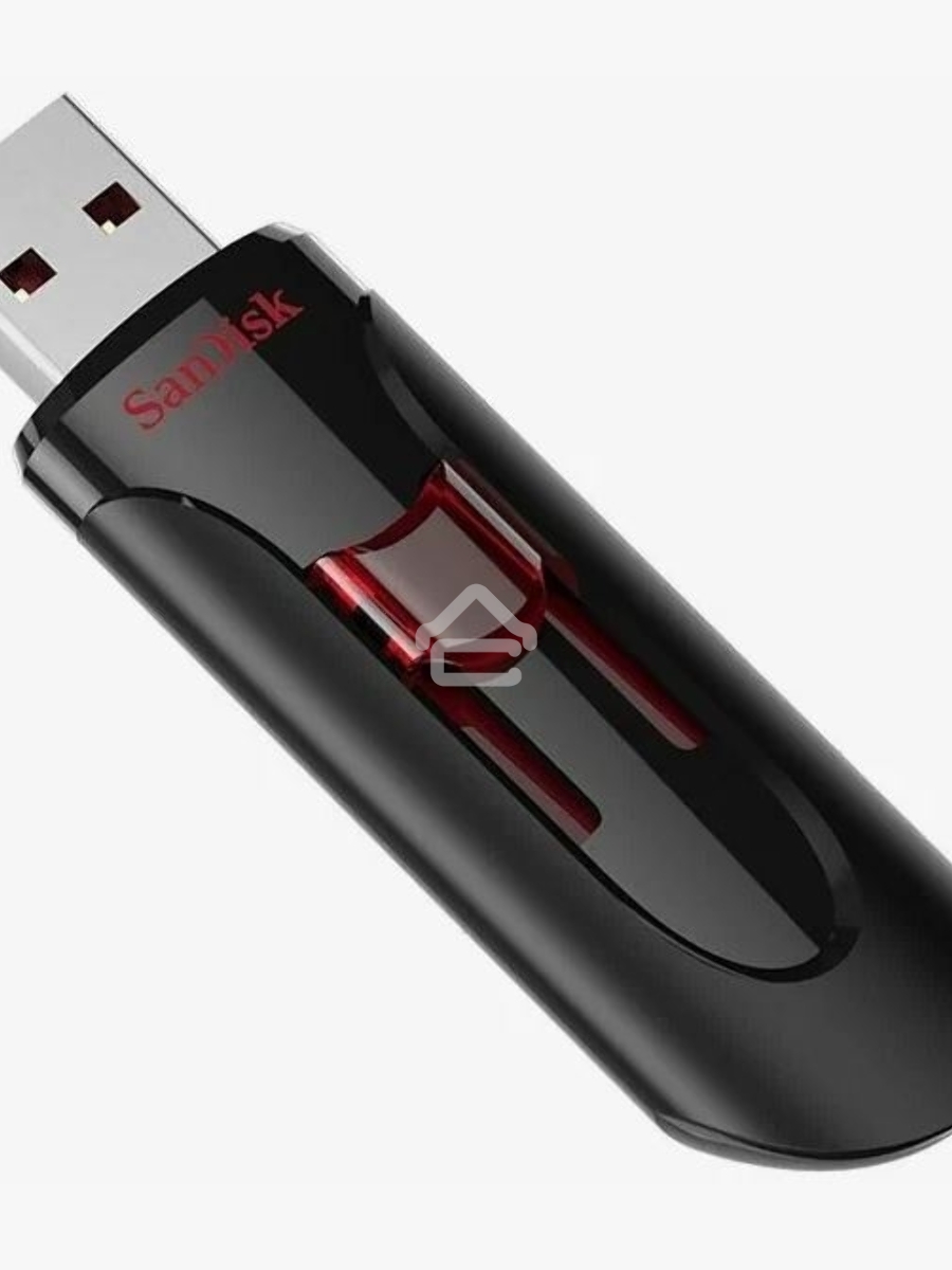 Флеш диск Sandisk 128Gb Cruzer Glide SDCZ600-128G-G35 USB3.0 черный/красный