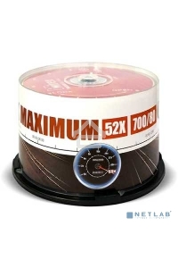 Диск CD-R Mirex 700 Mb, 52х, Maximum, Cake Box (50), (50/300)