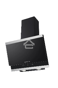 Наклонная вытяжка Kuppersberg F 603 BX, 60 см, High-Tech, таймер, макс. производительность 850 м3/ч, 3 скорости, обратный клапан, сенсорное управление, дисплей, LED освещение, уровень шума 53 дБ, цвет черный/нержавеющая сталь