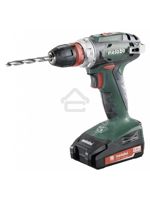 Дрель-шуруповерт Metabo BS 18 Quick 602217500, Аккумуляторный, 18В, 2 АКБ, Кейс