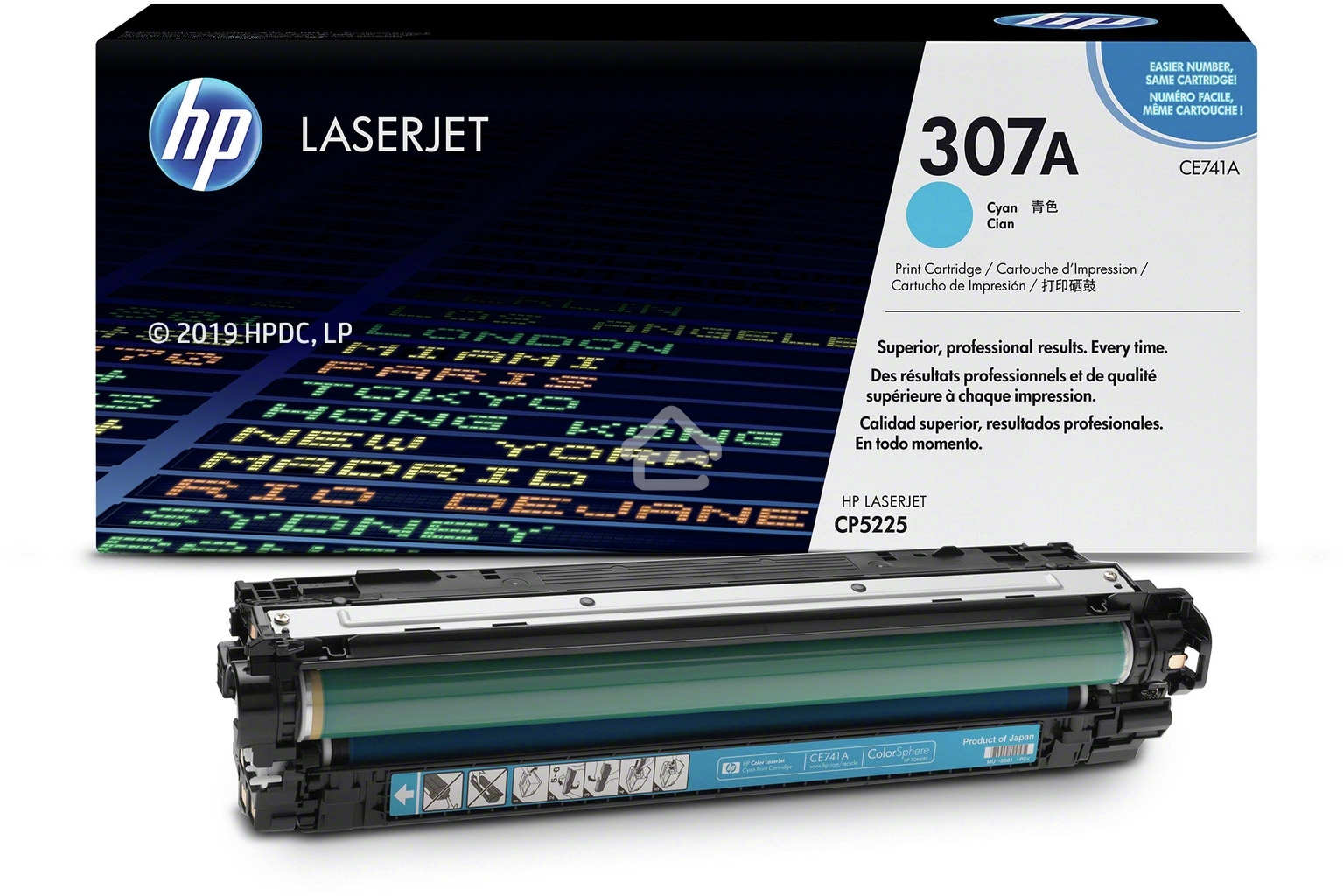 Картридж лазерный HP CE741A голубой Color LJ CP5225 (7300стр.)