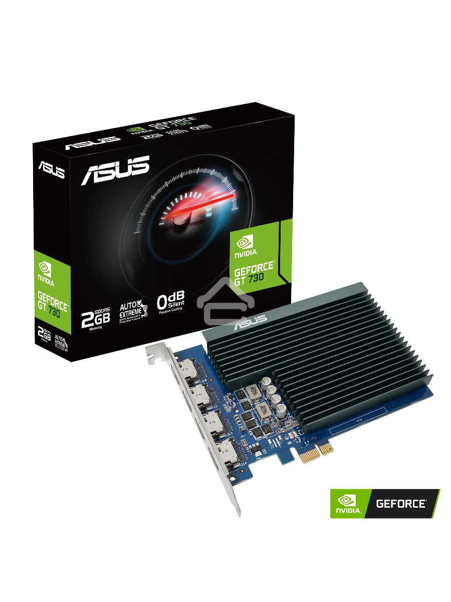 Видеокарта Asus GT730-4H-SL-2GD5 NVIDIA GeForce GT 730 2Gb GDDR5 902/5010 HDMIx4 HDCP Ret