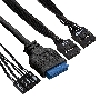 Компьютерный корпус Miditower ExeGate AA-440U-AA400 (ATX, AA400 8 см, 2*USB+1*USB3.0, аудио, черный)