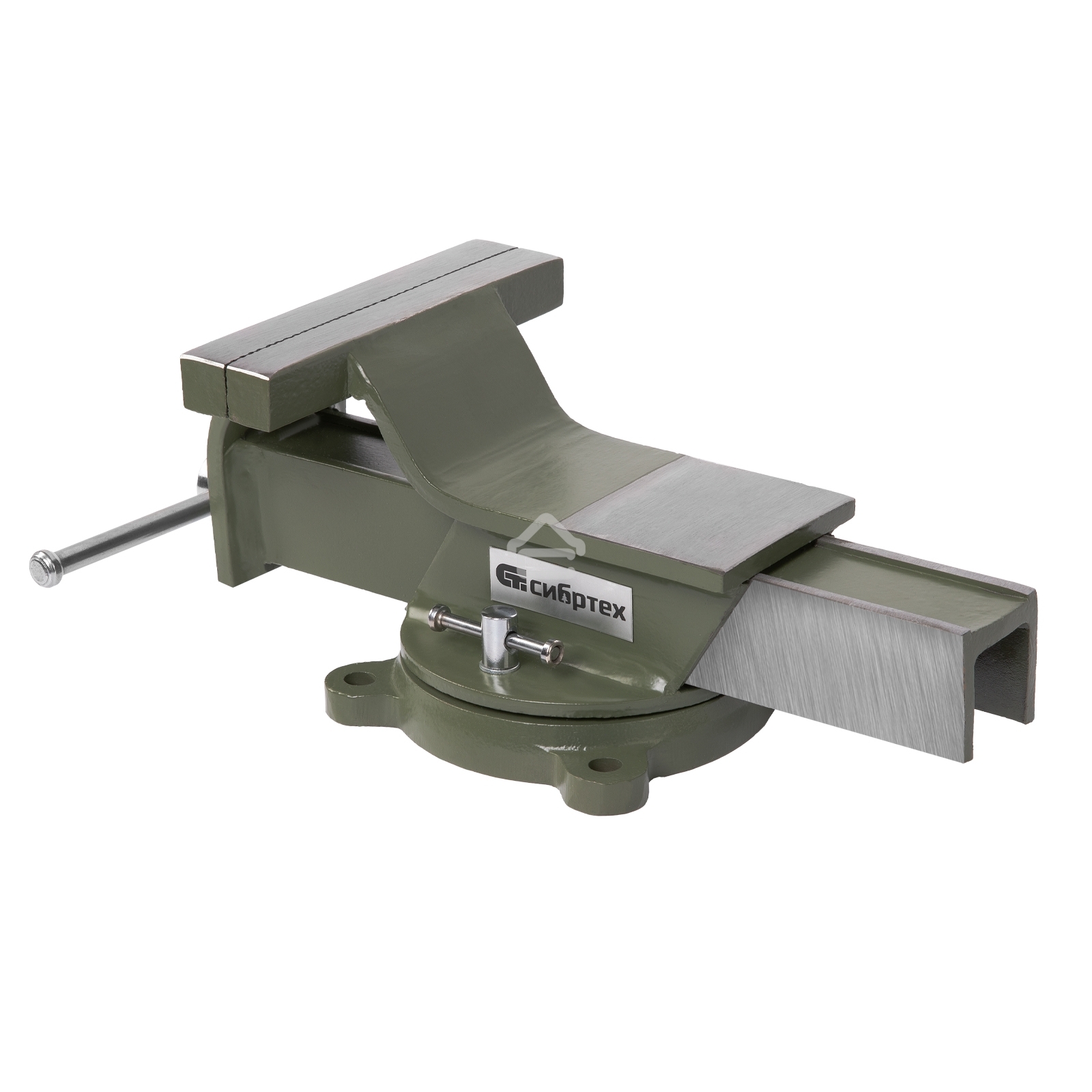 Тиски слесарные Сибртех 150 мм, стальные, поворотные