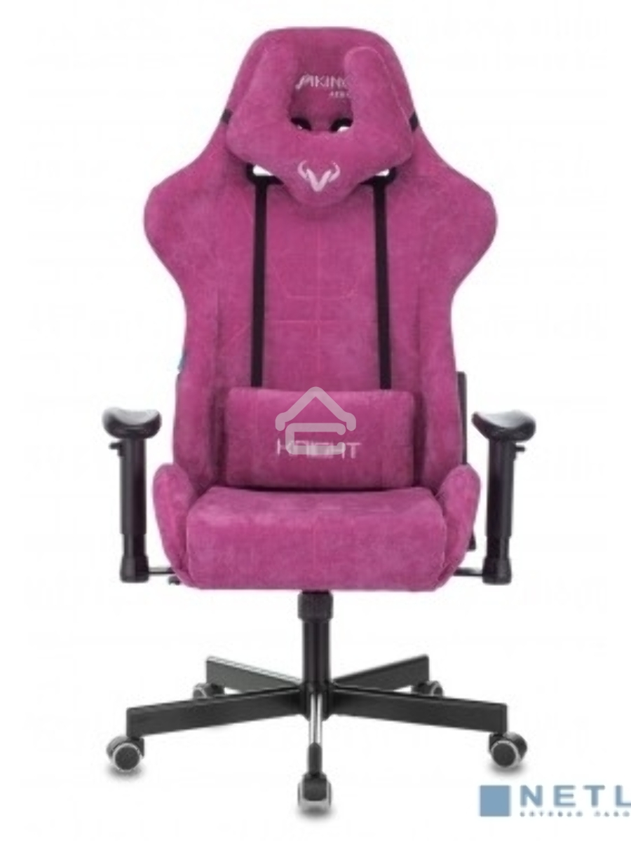 Кресло игровое Бюрократ VIKING KNIGHT LT15 FABRIC малиновый крестовина металл/пластик