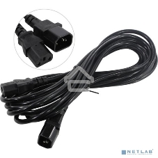 Кабель монитор-компьютер (UPS->уст-во) ExeGate Power EC-5P (С13->С14) VDE-250V-3*0,75-CU, 10A, 5м