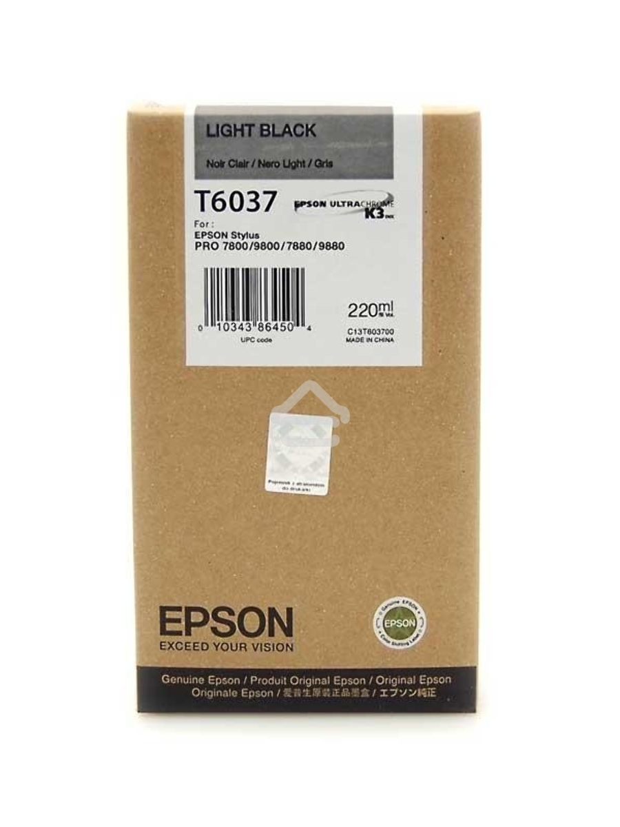 Картридж струйный Epson C13T603700 серый (220 мл) для Epson St Pro 7800/9800/7880/9880