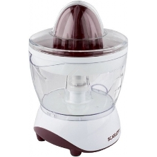 Соковыжималка цитрусовая Scarlett SC-JE50C06 25Вт рез.сок.:700мл. белый/коричневый