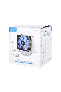 Кулер для процессора DEEPCOOL ICE EDGE MINI FS V2.0 синий, 80 мм, алюминий/медь, 2200 об/мин, 24.7 дБ, 3 pin, 100 Вт, 112 мм