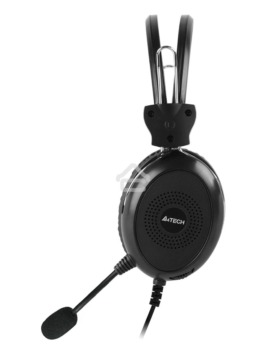 Наушники с микрофоном A4Tech HU-30 черный 2м накладные USB оголовье