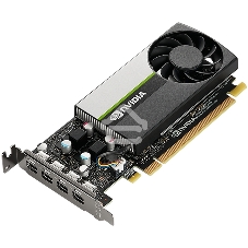 Видеокарта VGA PNY NVIDIA QUADRO T1000, 4 Gb GDDR6/128 bit, PCI Express 4.0 x16, 4x mDP, PG172