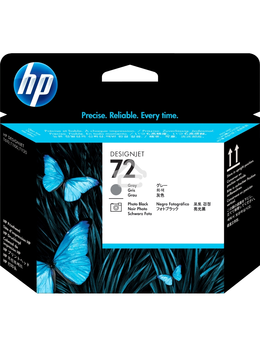 Печатающая головка HP №72 C9380A фото черный/серый печатающая головка для HP DJ T1100/T610