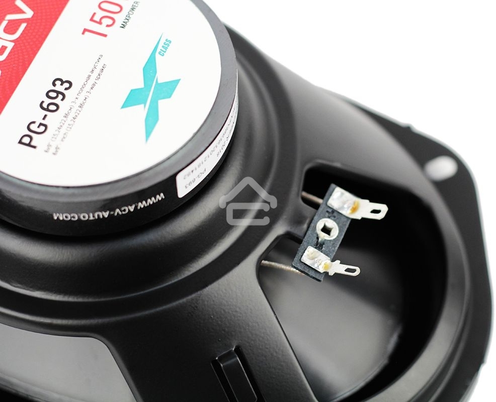 Колонки автомобильные ACV PG-693S 240Вт 88дБ 4Ом 15x23см (6x9дюйм) (ком.:2кол.) коаксиальные трехполосные