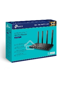 Роутер AX1500 Dual-Band Wi-Fi 6 RouterSPEED: 300 Mbps at 2.4 GHz + 1201Mbps at 5 GHzSPEC: 4× Antennas, 1GHz Dual Core CPU, 1× Gigabit WAN Port + 3× Gigabit LAN Ports, 1024-QAM, OFDMAFEATURE: Tether App, WPA3, Access Point Mode, IPv6 Supported, IPTV, Bea