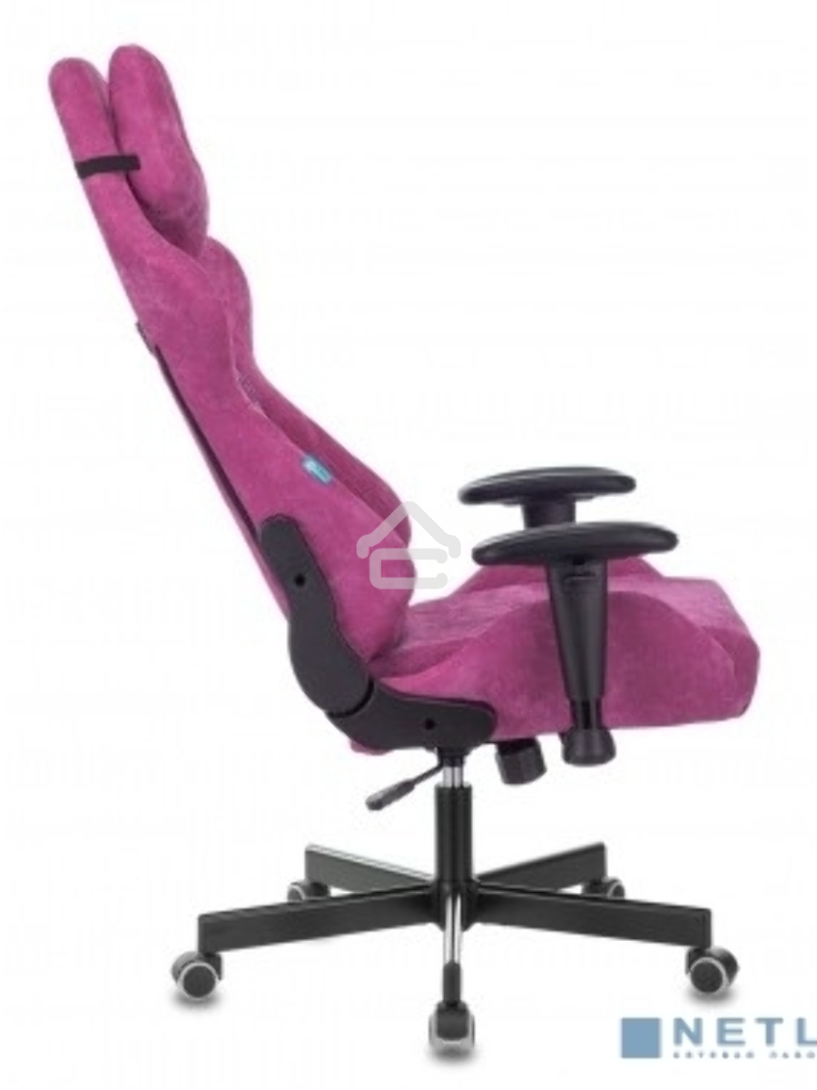Кресло игровое Бюрократ VIKING KNIGHT LT15 FABRIC малиновый крестовина металл/пластик