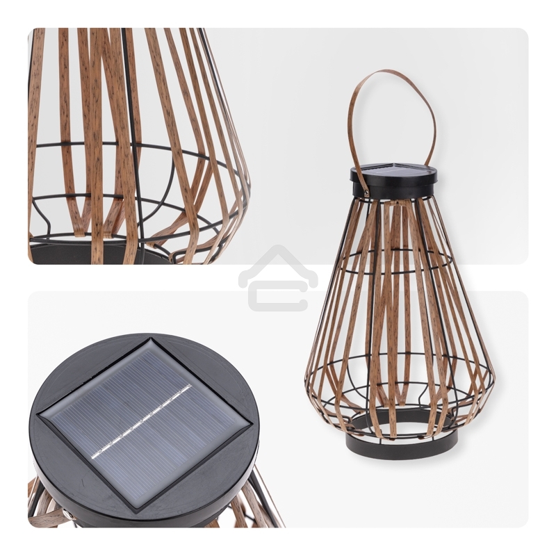 Светильник садовый Rexant Тростник, 35,5 см, 3000К, встроенный аккумулятор, солнечная панель, коллекция Бали