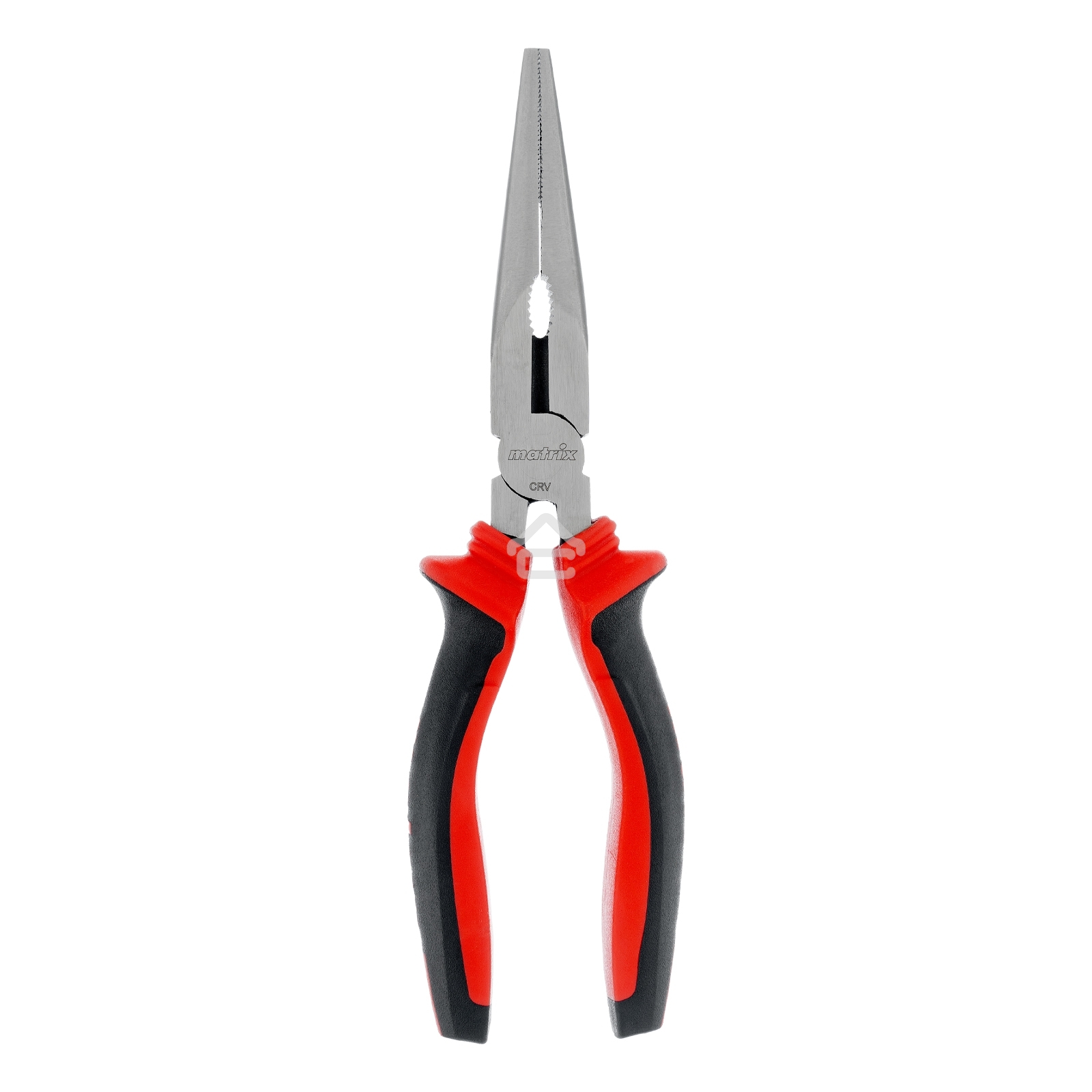 Длинногубцы прямые Matrix 17311, 200 мм, хром-ванадий, двухкомпонентные рукоятки