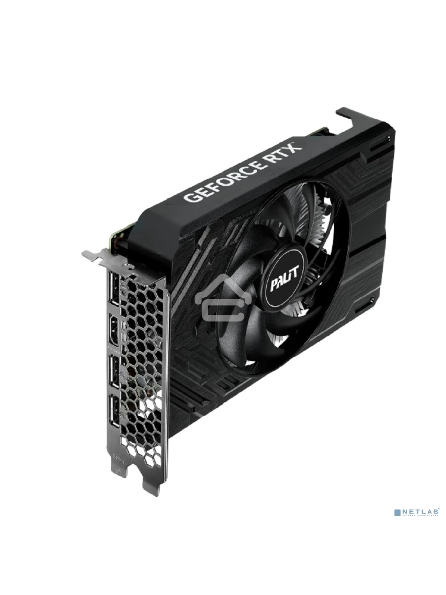 Видеокарта Palit PA-RTX4060 STORMX 8GB 8192Mb 128 GDDR6 1830/17000 HDMIx1 DPx3 HDCP Ret
