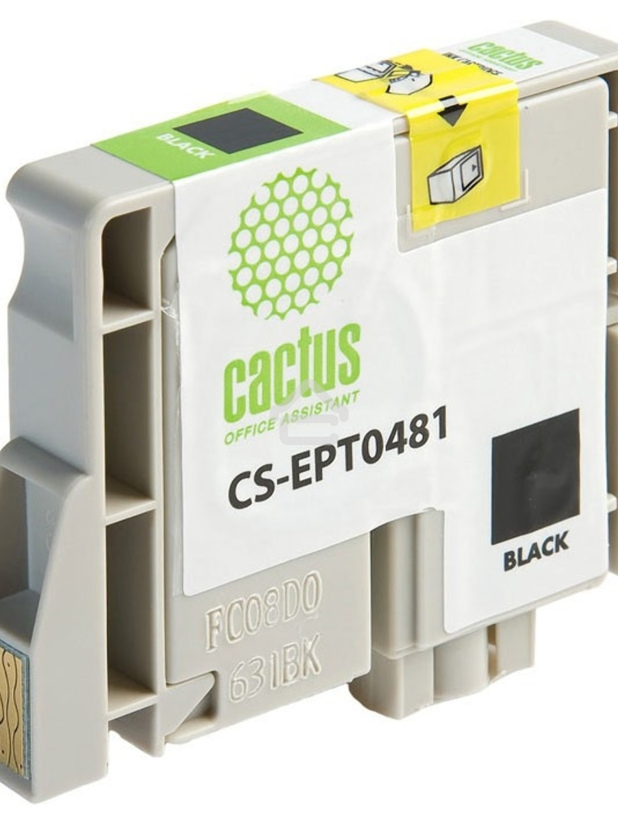 Картридж струйный Cactus CS-EPT0481 черный (14,4 мл) для Epson Photo R200/R220/R300/R320/R340/RX500/RX600/RX620/RX640