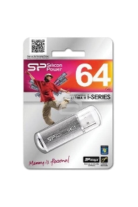 Флэш Диск Silicon Power USB Drive 64Gb Ultima II SP064GBUF2M01V1S {USB2.0, Silver}