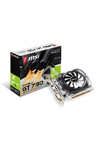 Видеокарта MSI PCI-E N730-4GD3V2 nVidia GeForce GT 730 4096Mb 128bit DDR3 700/1000 DVIx1/HDMIx1/CRTx1/HDCP Ret