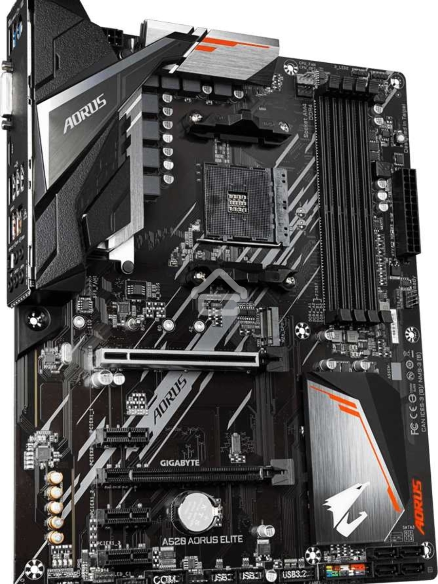Материнская плата Gigabyte A520 AORUS ELITE, AM4, AMD A520, 4xDDR4, 4xSATA, 1xM.2, 1xPCI-E 3.0 x16, 1xHDMI, 1xDVI-D, 1x 1Gb LAN, 2xUSB 2.0, 4xUSB 3.2 Gen 1, 3x3.5 мм, 7.1, Micro-ATX