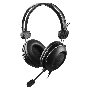 Наушники с микрофоном A4Tech HU-35 черный 2м накладные USB оголовье