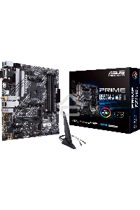 Материнская плата ASUS PRIME B550M-A WIFI II, AM4, AMD B550, 4xDDR4, 4xSATA, 2xM.2, 1xPCI-E 4.0 x16, 2xPCI-E x1, 1xDVI-D, 1xHDMI, 1xVGA, 1x 1Gb LAN, 2xUSB-A 3.2 Gen 2, 4xUSB-A 3.2 Gen 1, 3x3.5 мм, 7.1, Micro-ATX