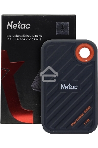 Накопитель SSD External Netac 1.0Tb ZX20 <NT01ZX20-001T-32BL> (USB3.2 Gen2 x2 Type C, up to 2000/1800MBs, 71.5x43.5x8mm, Plastic) Black