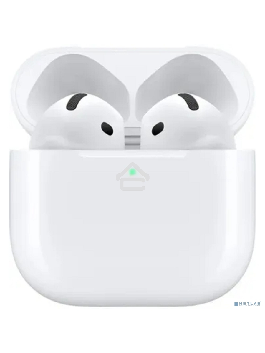 Гарнитура вкладыши Apple A3050 A3053 A3058 AirPods 4 белый беспроводные bluetooth в ушной раковине