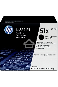 Картридж лазерный HP Q7551XD черный двойная упаковка для LaserJet P3005/M3027mfp/M3035mfp 2 x 13000стр.