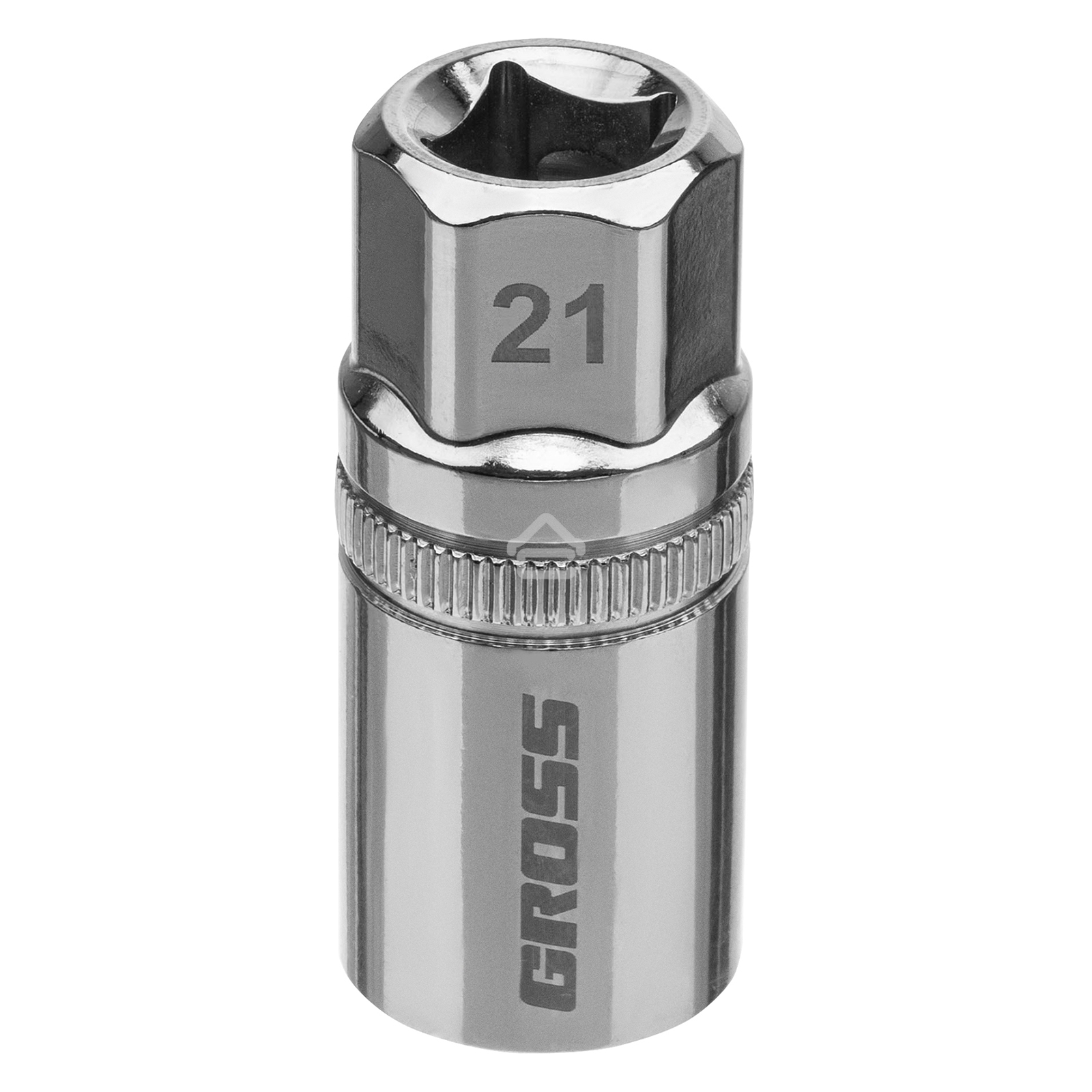 Головка торцевая свечная Gross магнитная, 12-гранная, 21 мм, под квадрат 1/2