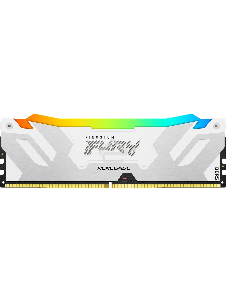 Оперативная память Kingston Fury Renegade, DDR5, 16GB (1x16GB), 7600MHz, CL38, DIMM, радиатор, RGB, белый