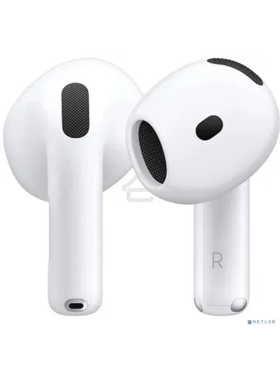Гарнитура вкладыши Apple A3050 A3053 A3058 AirPods 4 белый беспроводные bluetooth в ушной раковине