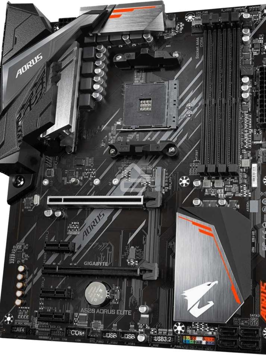 Материнская плата Gigabyte A520 AORUS ELITE, AM4, AMD A520, 4xDDR4, 4xSATA, 1xM.2, 1xPCI-E 3.0 x16, 1xHDMI, 1xDVI-D, 1x 1Gb LAN, 2xUSB 2.0, 4xUSB 3.2 Gen 1, 3x3.5 мм, 7.1, Micro-ATX