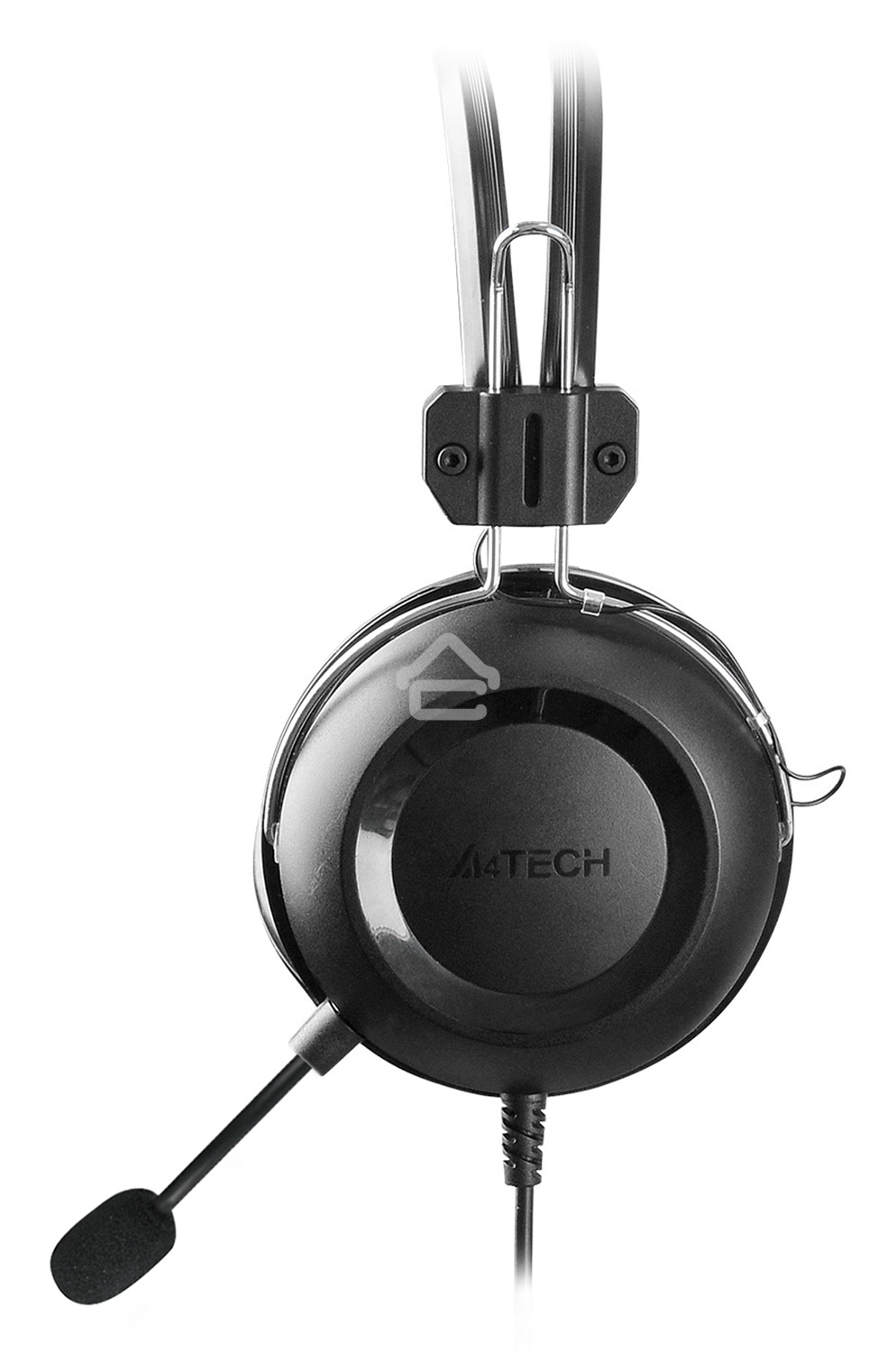 Наушники с микрофоном A4Tech HU-35 черный 2м накладные USB оголовье
