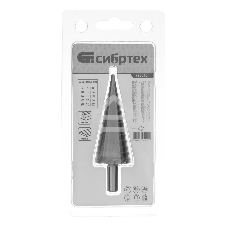 Сверло ступенчатое по металлу Сибртех 4-6-8-10-12-14-16-18-20-22-24-26-28-30-32 мм, 4241