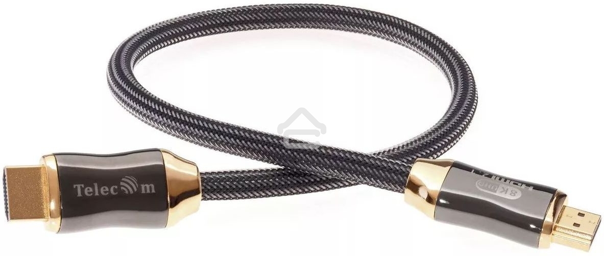 Кабель HDMI 19M/M,ver. 2.1, 8K@60 Hz 0.5m метал разъемы, нейлоновая оплетка Telecom <TCG300-0.5M> Кабель HDMI 19M/M,ver. 2.1, 8K@60 Hz 0.5m метал разъемы, нейлоновая оплетка Telecom