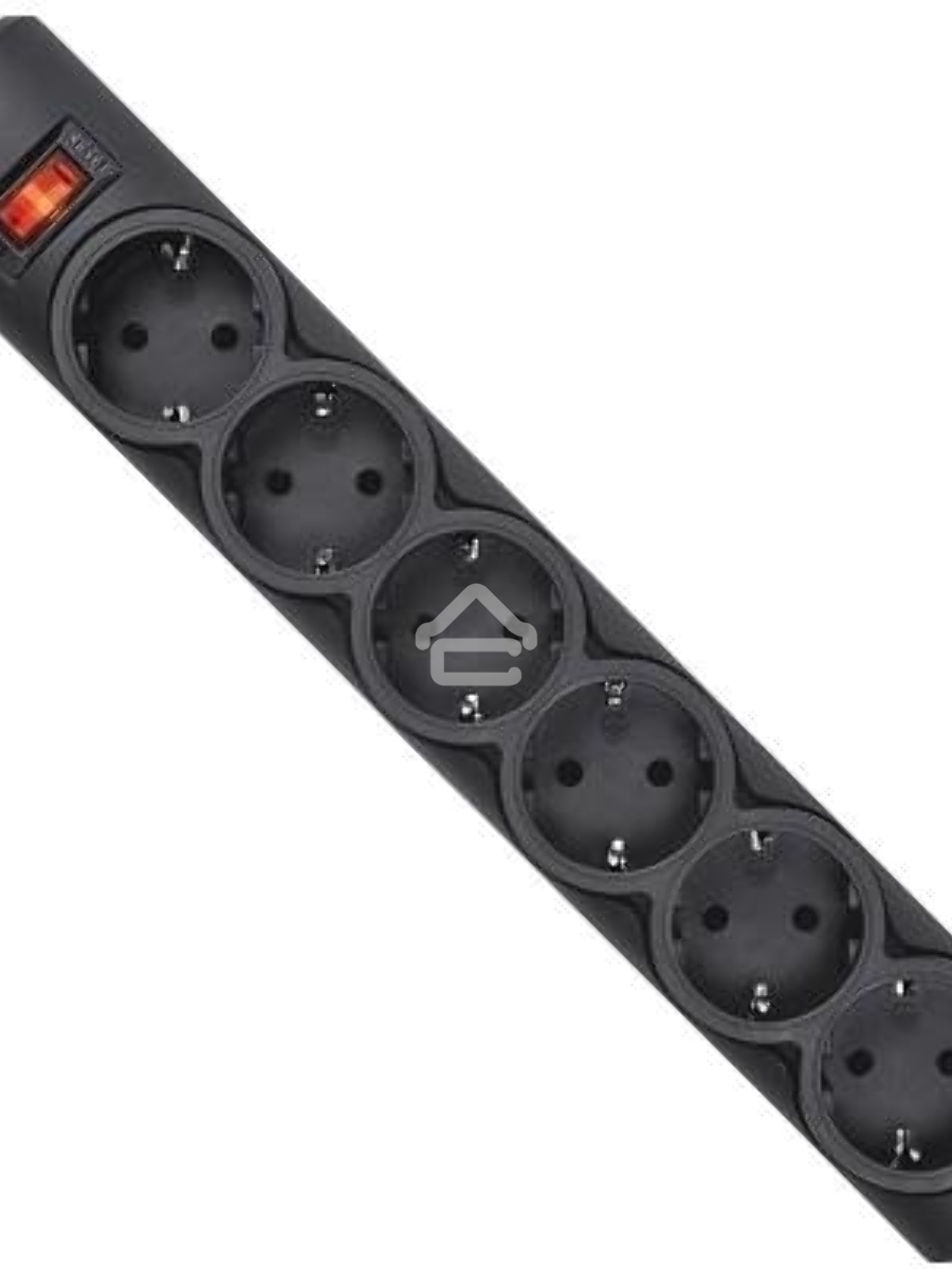 Сетевой фильтр Defender DFS 155 / 6 розеток / чёрный / 5.0 м