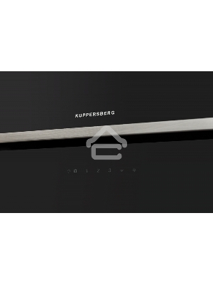 Вытяжка Kuppersberg F 600 B, ширина 60 см, отвод/рециркуляция, 650 м3/час, сенсорное управление, 3 скоростей, светодиодное освещение 2х1 Вт, металлические жироулавливающие фильтры, угольный фильтр KF-СM (опция), 42-47 дБ, система предупреждения о загрязне