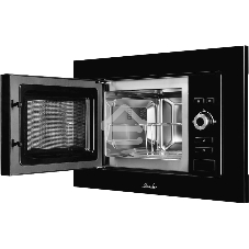 Встраиваемая микроволновая печь Monsher MMH 201 B, 59.3х38.5х31.3 см, мощность микроволновой печи 800-1250 Вт, мощность гриля 1000 Вт, 5 уровней мощности, электронное управление, многофункциональный дисплей, режим Микроволны/Гриль/Комби, автоменю8 програм