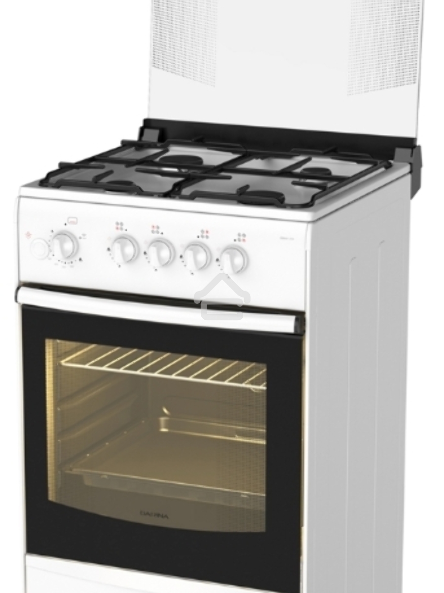 Плита газовая Darina 1B1 GM 441 018 W белый/черный, конфорок 4 шт, духовка 50 л, 50 см x 85 см x 51 см