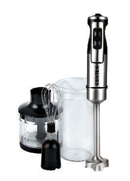 Блендер Centek CT-1338 (черн/сталь) 1300Вт DC мотор, РЕГУЛЯТОР МОЩНОСТИ сLED, стакан, чоппер, венчик