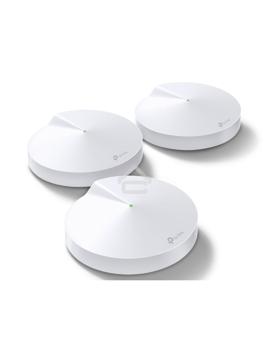 Маршрутизатор TP-Link TP-Link DECO M5(3-PACK) AC1300 Домашняя Wi-Fi система, чипсет Qualcomm, два диапазона (Dual-Band), поддержка стандартов 802.11ac/a/b/g/n, 717 МГц четырёхъядерный процессор, Bluetooth 4.2, 2 гигабитных порта Ethernet, 1 порт USB Type-