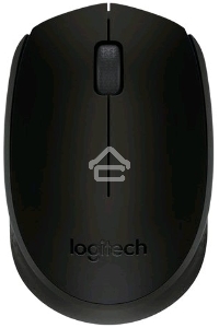 Мышь беспроводная Logitech B170 черный, 1000 dpi, радиоканал, USB, кнопки - 3