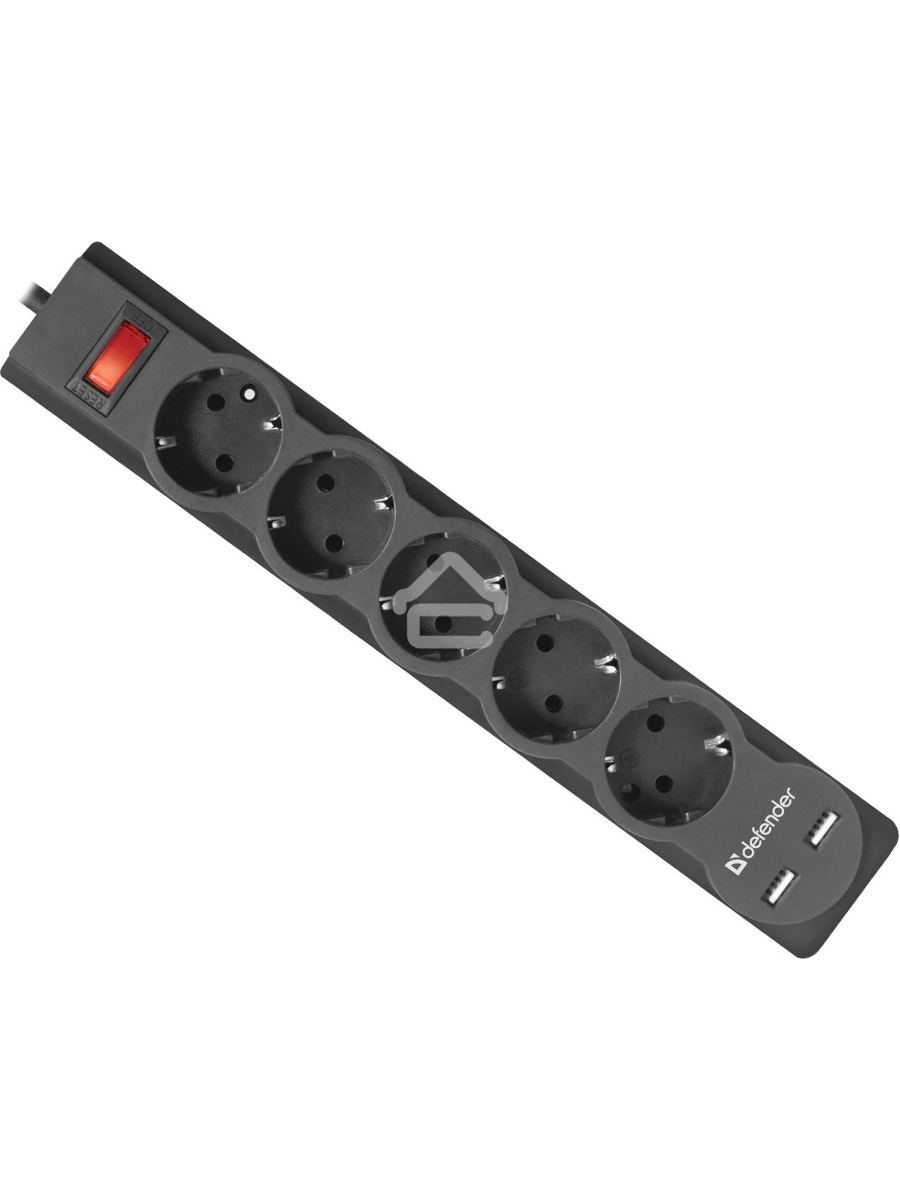 Сетевой фильтр Defender 5M DFS 755 5OUTL.