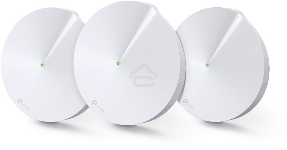 Маршрутизатор TP-Link TP-Link DECO M5(3-PACK) AC1300 Домашняя Wi-Fi система, чипсет Qualcomm, два диапазона (Dual-Band), поддержка стандартов 802.11ac/a/b/g/n, 717 МГц четырехъядерный процессор, Bluetooth 4.2, 2 гигабитных порта Ethernet, 1 порт USB Type-